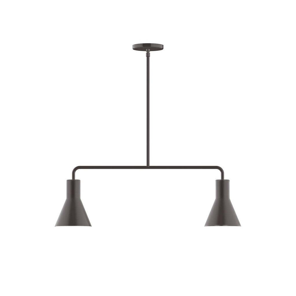 2-Light Axis Linear Pendant, Architectural Bronze - MSG436-51