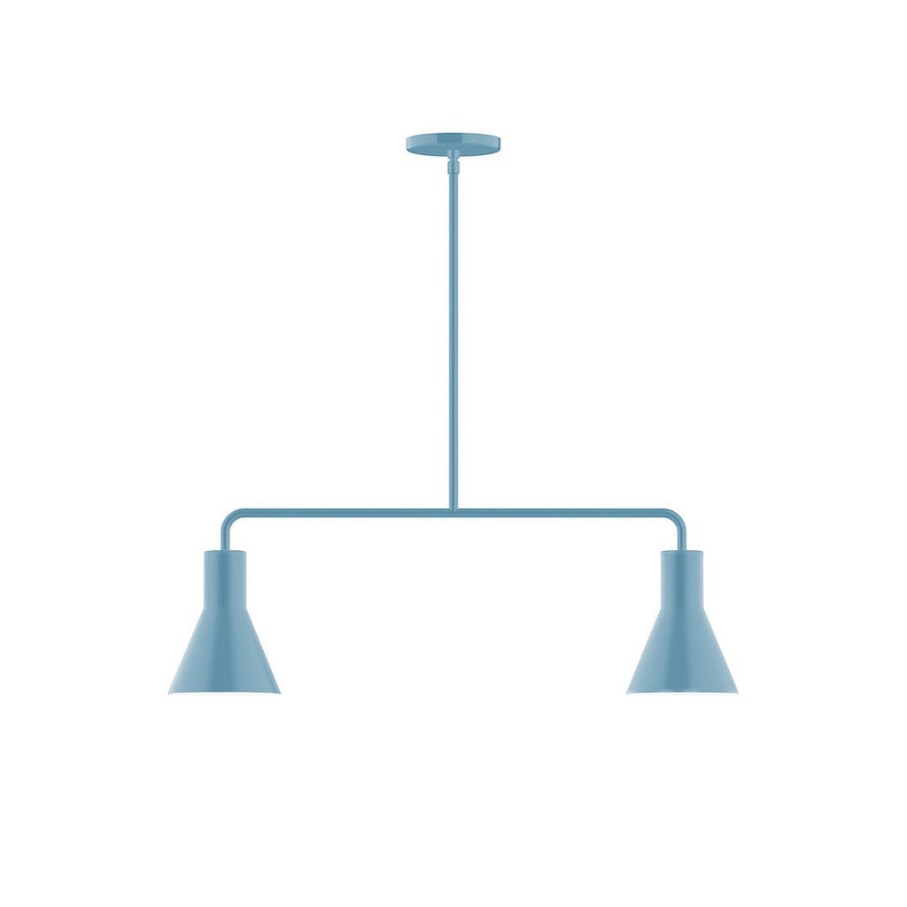 2-Light Axis Linear Pendant, Light Blue - MSG436-54