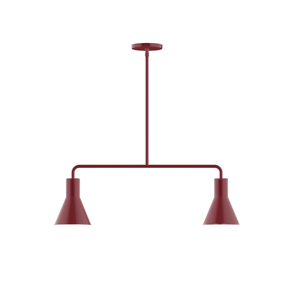 2-Light Axis Linear Pendant, Barn Red - MSG436-55