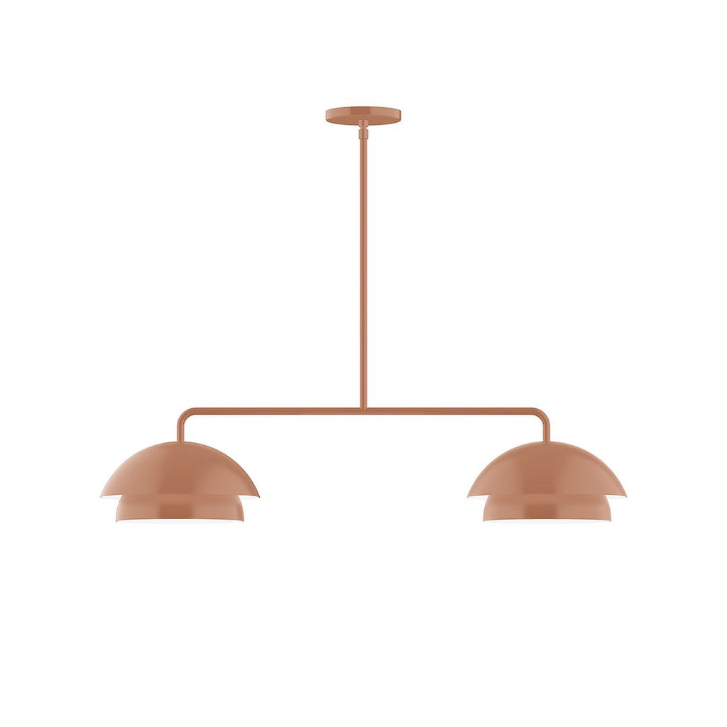 2-Light Axis Linear Pendant, Terracotta - MSGX445-19