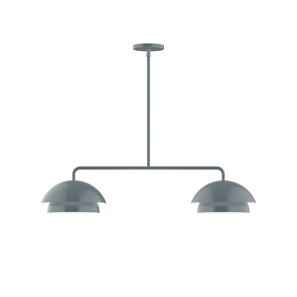 2-Light Axis Linear Pendant, Slate Gray - MSGX445-40