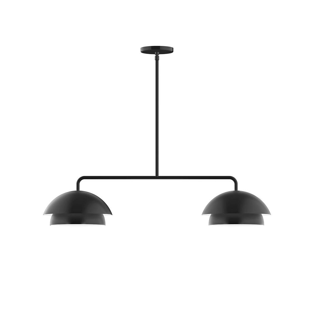 2-Light Axis Linear Pendant, Black - MSGX445-41