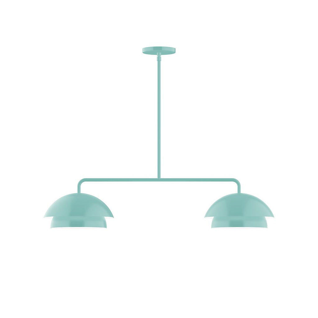 2-Light Axis Linear Pendant, Sea Green - MSGX445-48