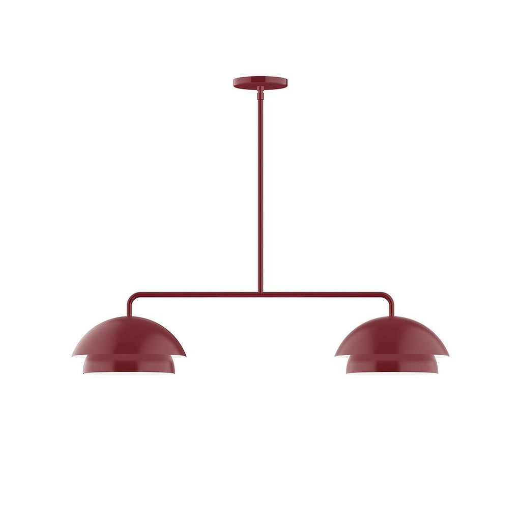 2-Light Axis Linear Pendant, Barn Red - MSGX445-55