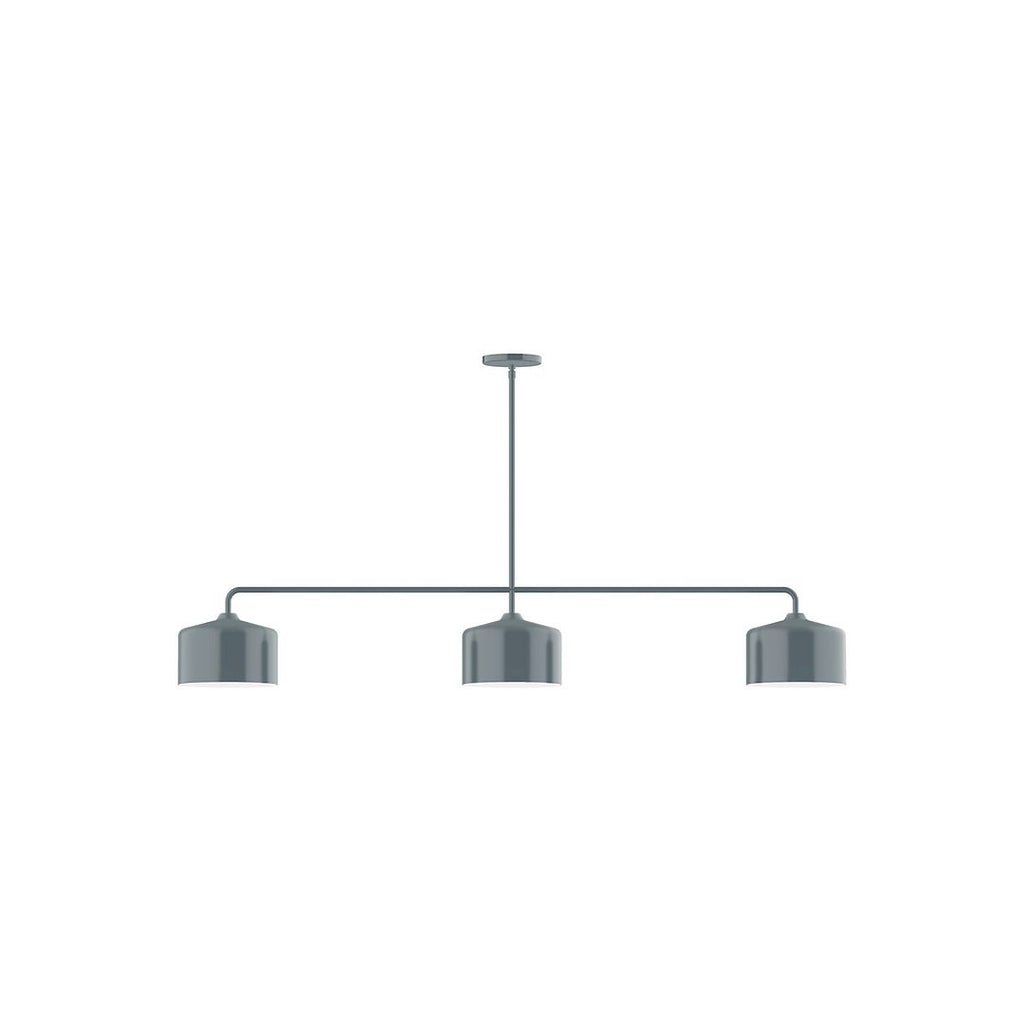 3-Light Axis Linear Pendant, Slate Gray - MSN419-40