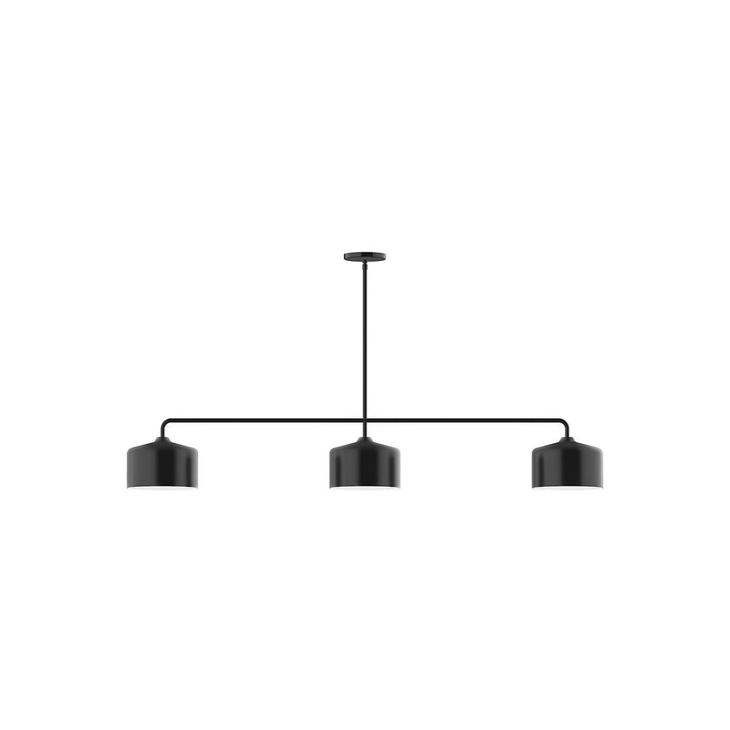 3-Light Axis Linear Pendant, Black - MSN419-41