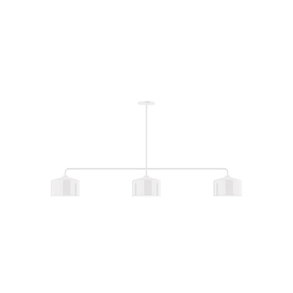 3-Light Axis Linear Pendant, White - MSN419-44