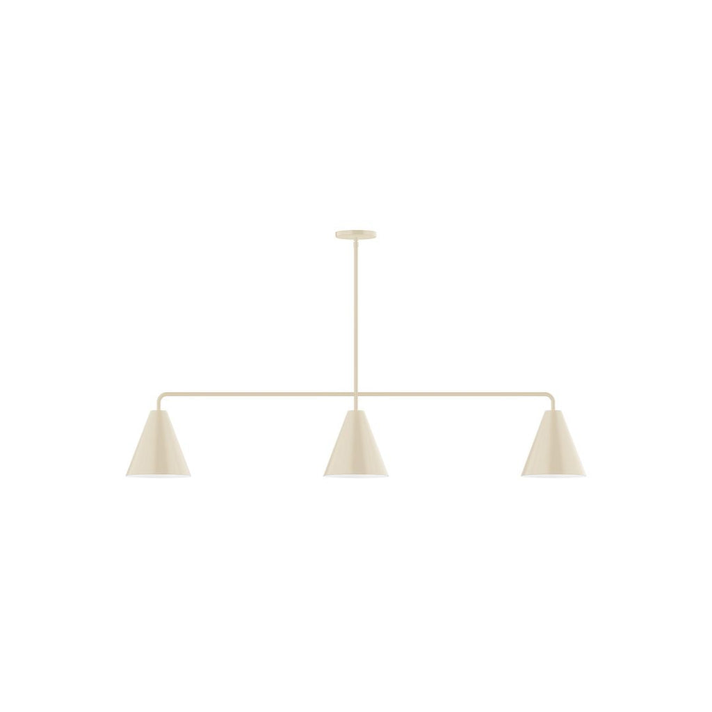 3-Light Axis Linear Pendant, Cream - MSN420-16