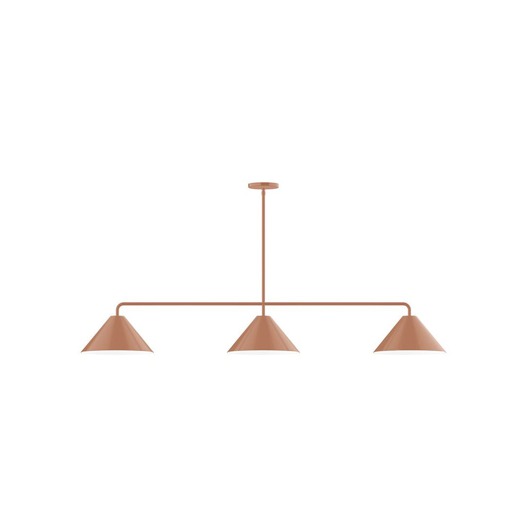 3-Light Axis Linear Pendant, Terracotta - MSN422-19