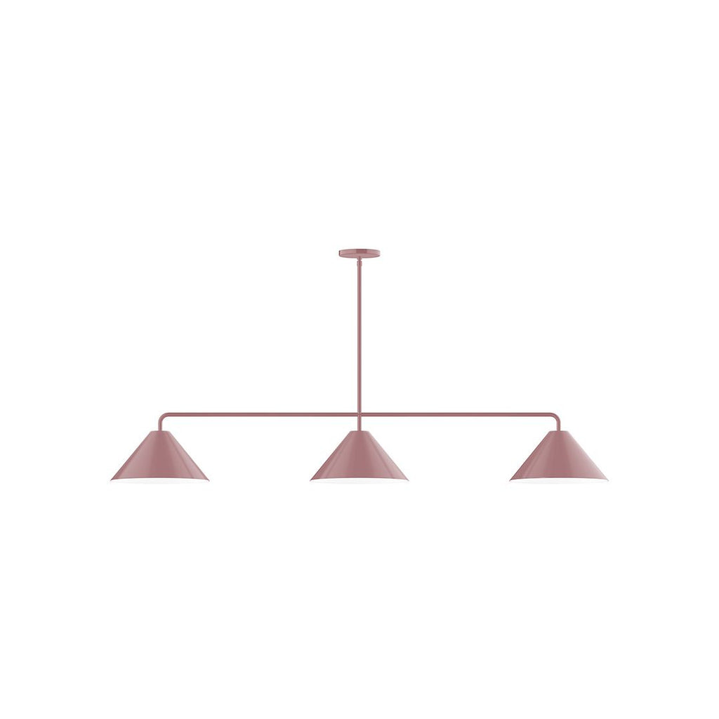 3-Light Axis Linear Pendant, Mauve - MSN422-20