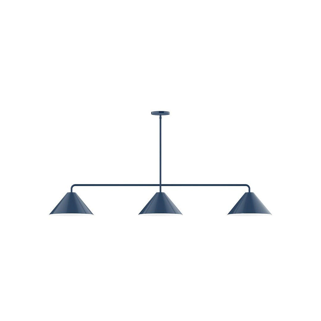 3-Light Axis Linear Pendant, Navy - MSN422-50