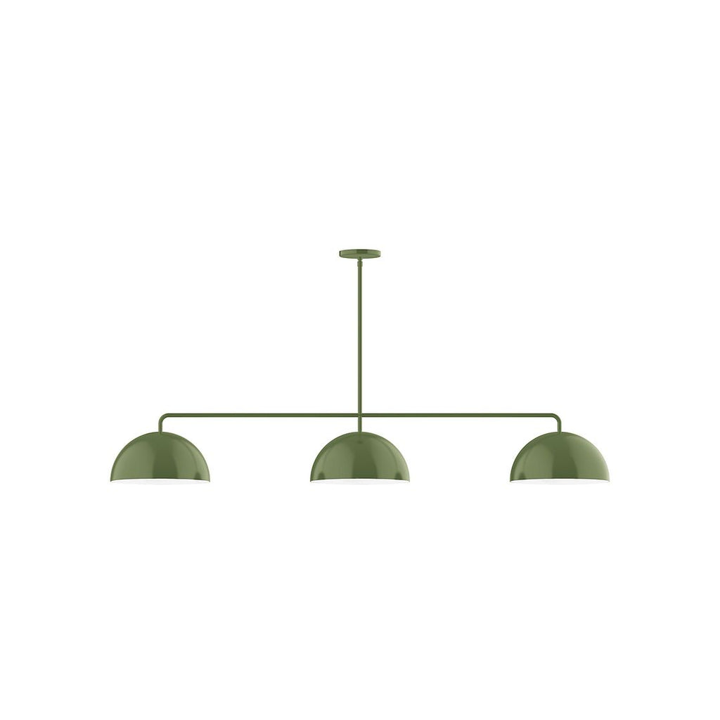 3-Light Axis Linear Pendant, Fern Green - MSN432-22