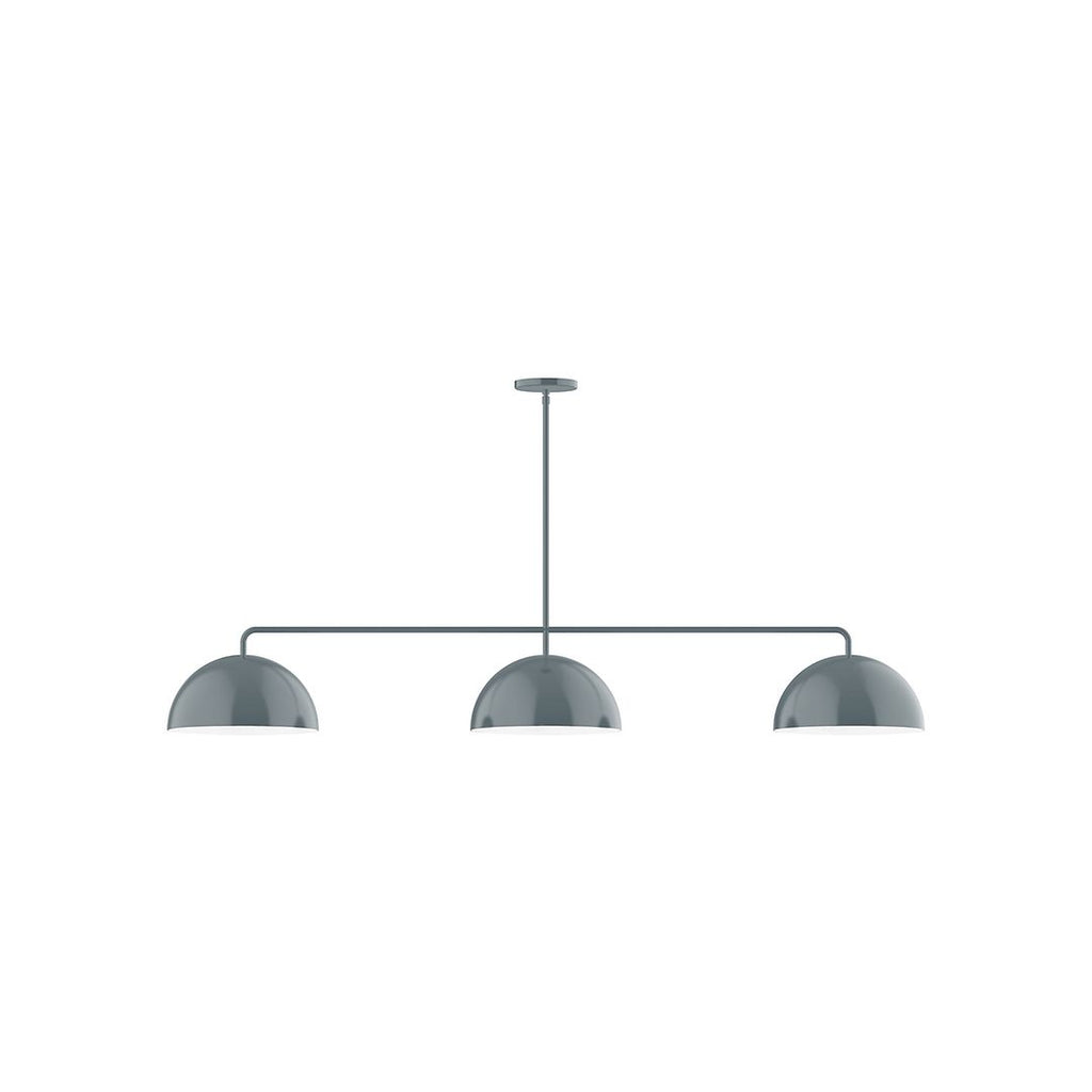 3-Light Axis Linear Pendant, Slate Gray - MSN432-40