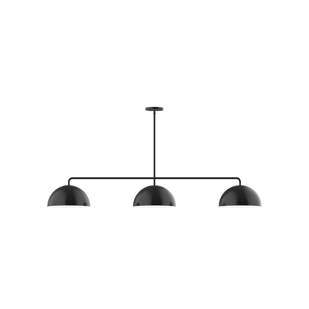 3-Light Axis Linear Pendant, Black - MSN432-41