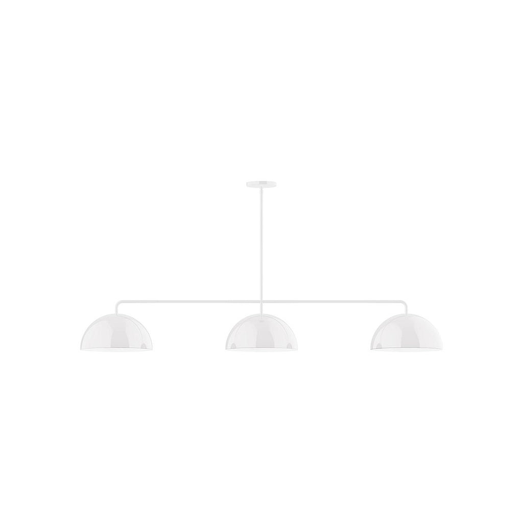 3-Light Axis Linear Pendant, White - MSN432-44