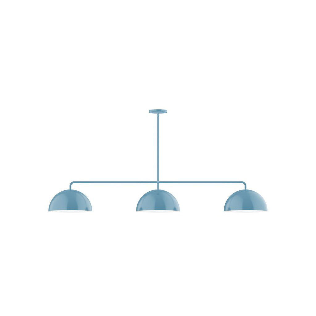 3-Light Axis Linear Pendant, Light Blue - MSN432-54