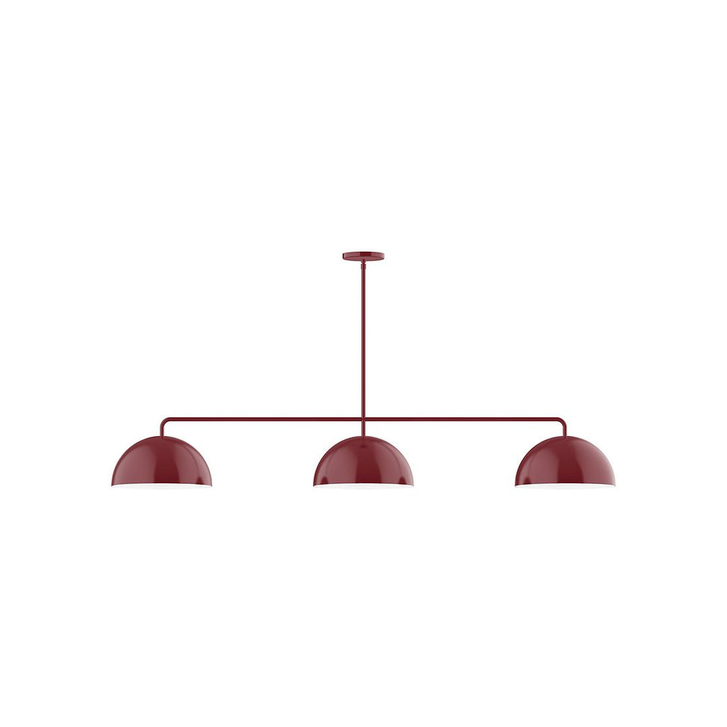 3-Light Axis Linear Pendant, Barn Red - MSN432-55