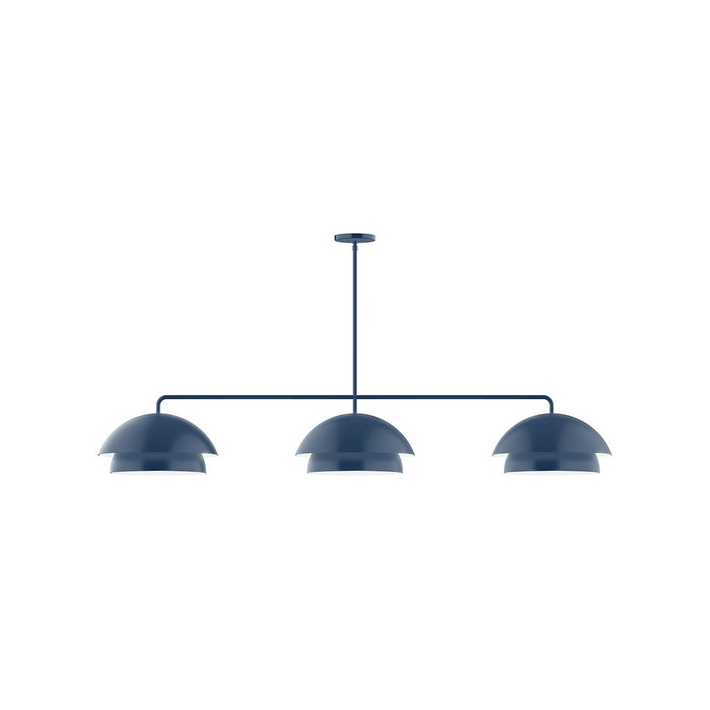 3-Light Axis Linear Pendant, Navy - MSNX445-50