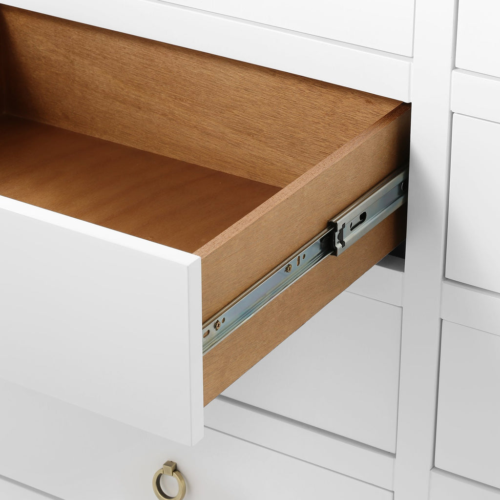 Newton Large 8-Drawer - White Pearl