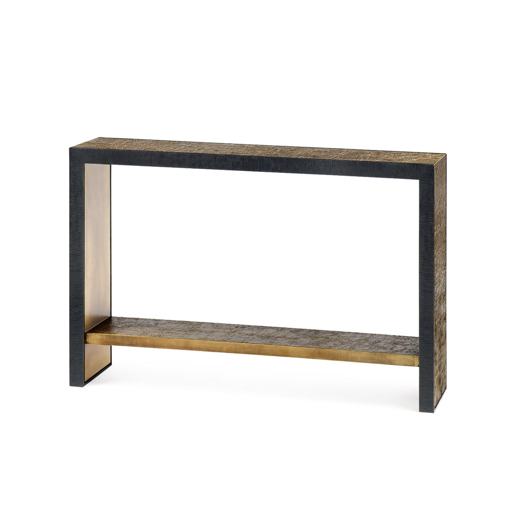 Odeon Console - Antique Brass and Dark Bronze