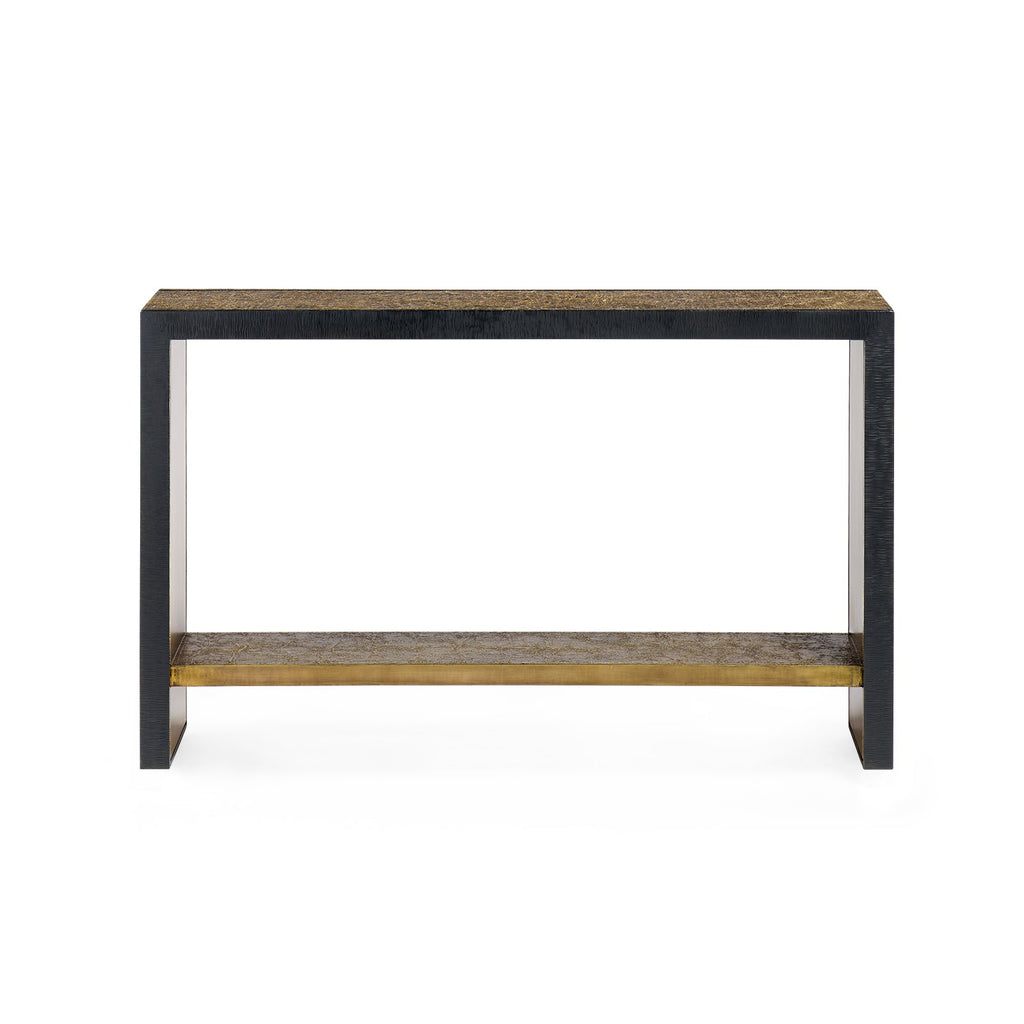 Odeon Console - Antique Brass and Dark Bronze