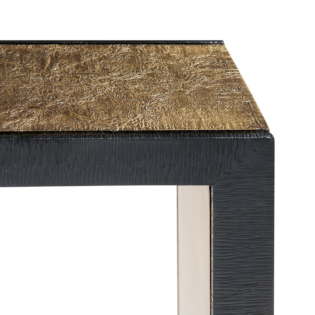 Odeon Console - Antique Brass and Dark Bronze