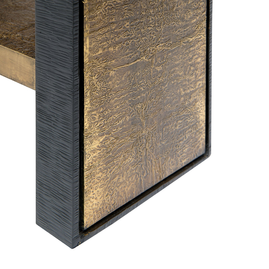 Odeon Console - Antique Brass and Dark Bronze