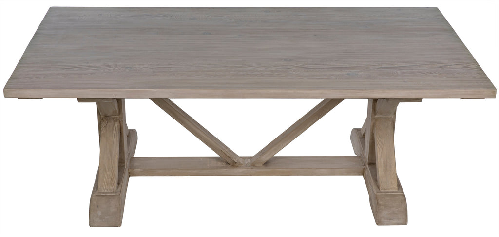 Rosario Extension Table, 10' - Grey Wash Wax