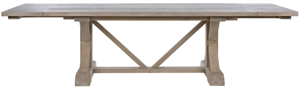 Rosario Extension Table, 10' - Grey Wash Wax