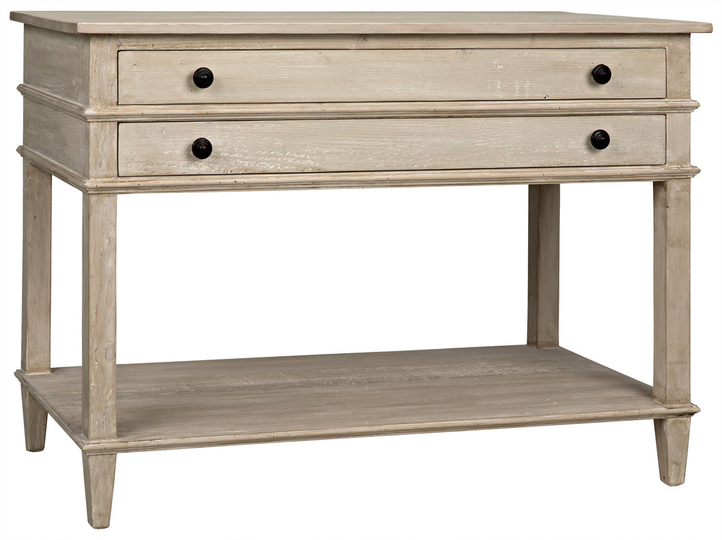 Reclaimed Lumber Alex Nightstand - Grey Wash Wax