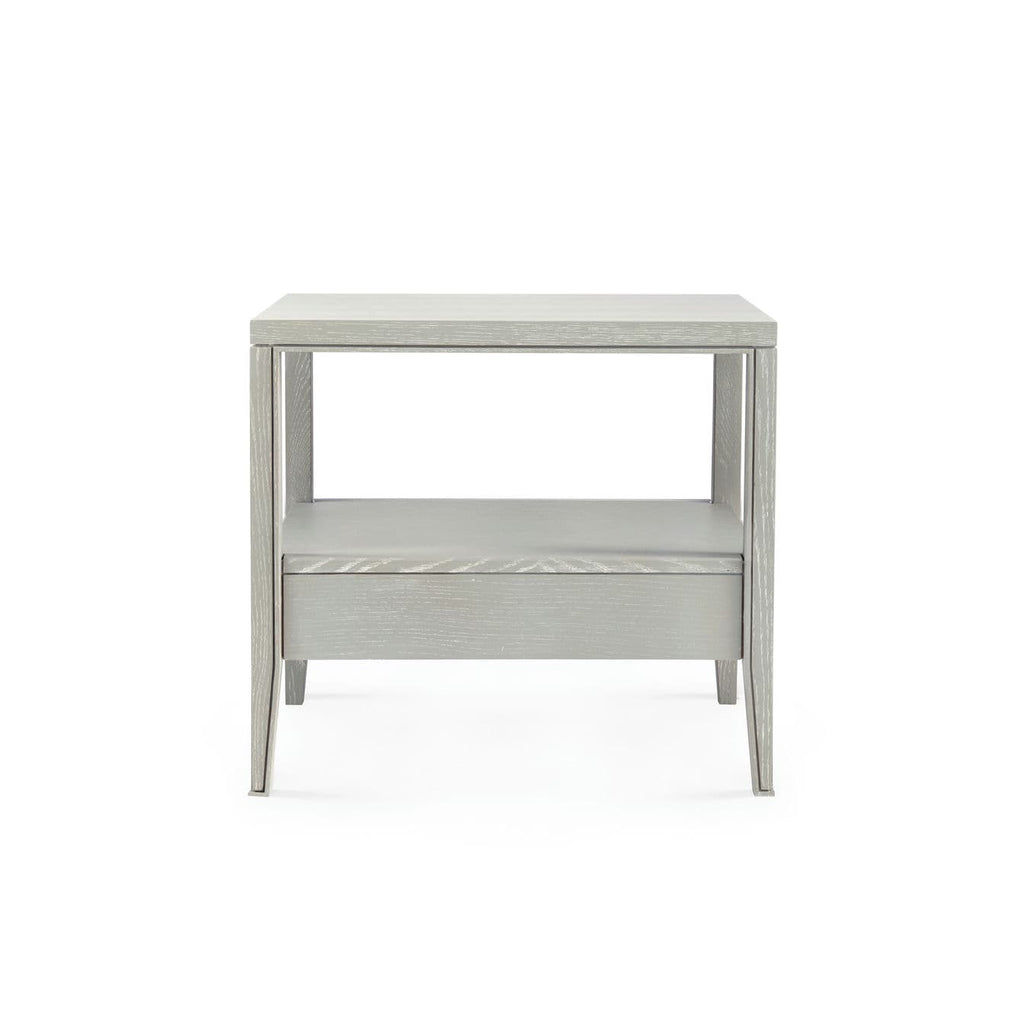 Paola 1-Drawer Side Table - Soft Gray