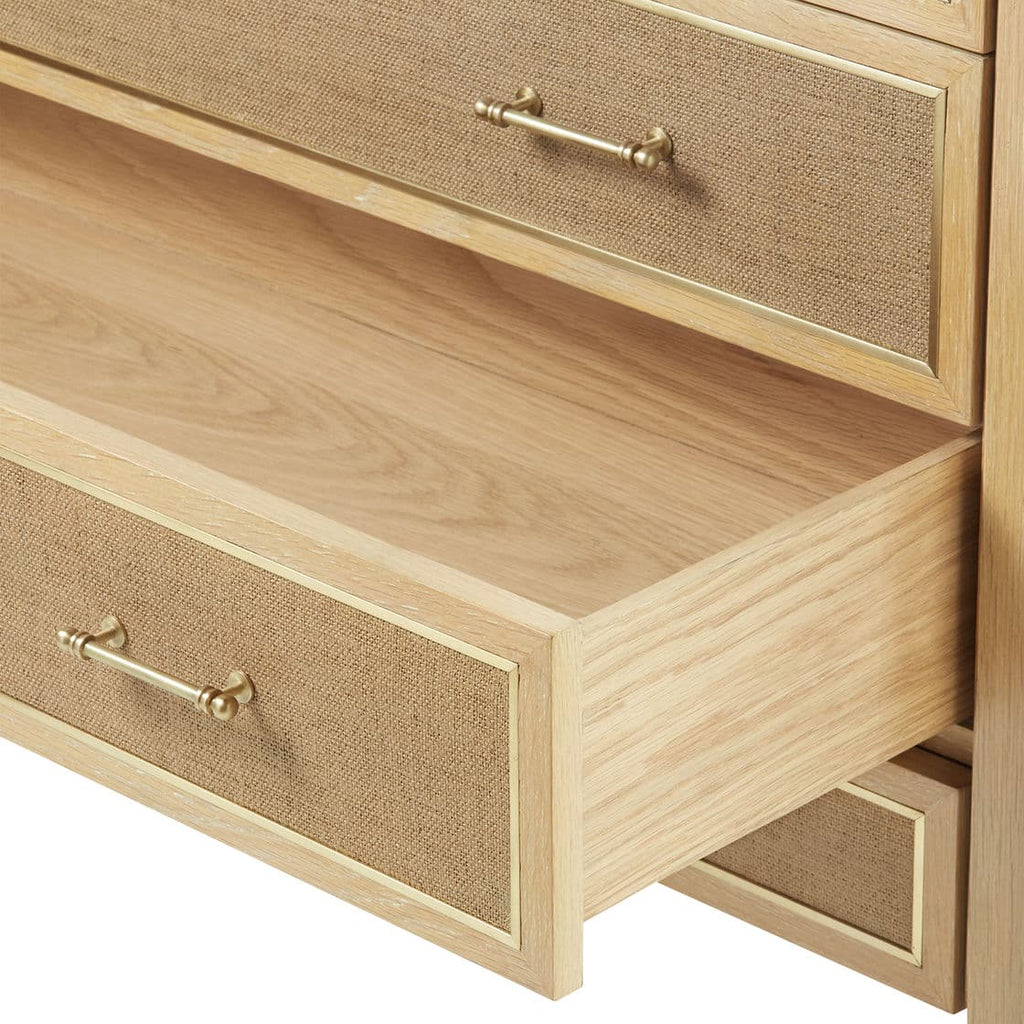 Paulina Large 6-Drawer - Natural and Camel