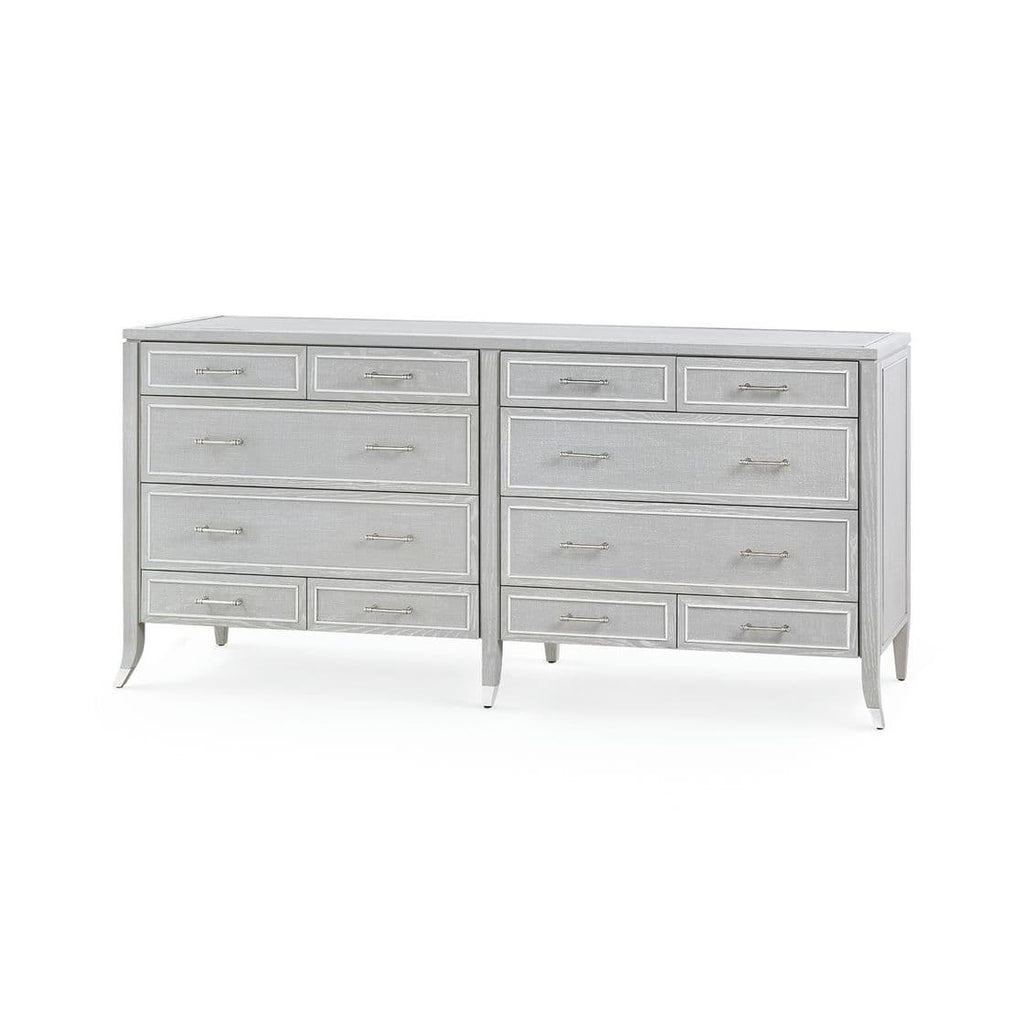 Paulina 12-Drawer - Soft Gray