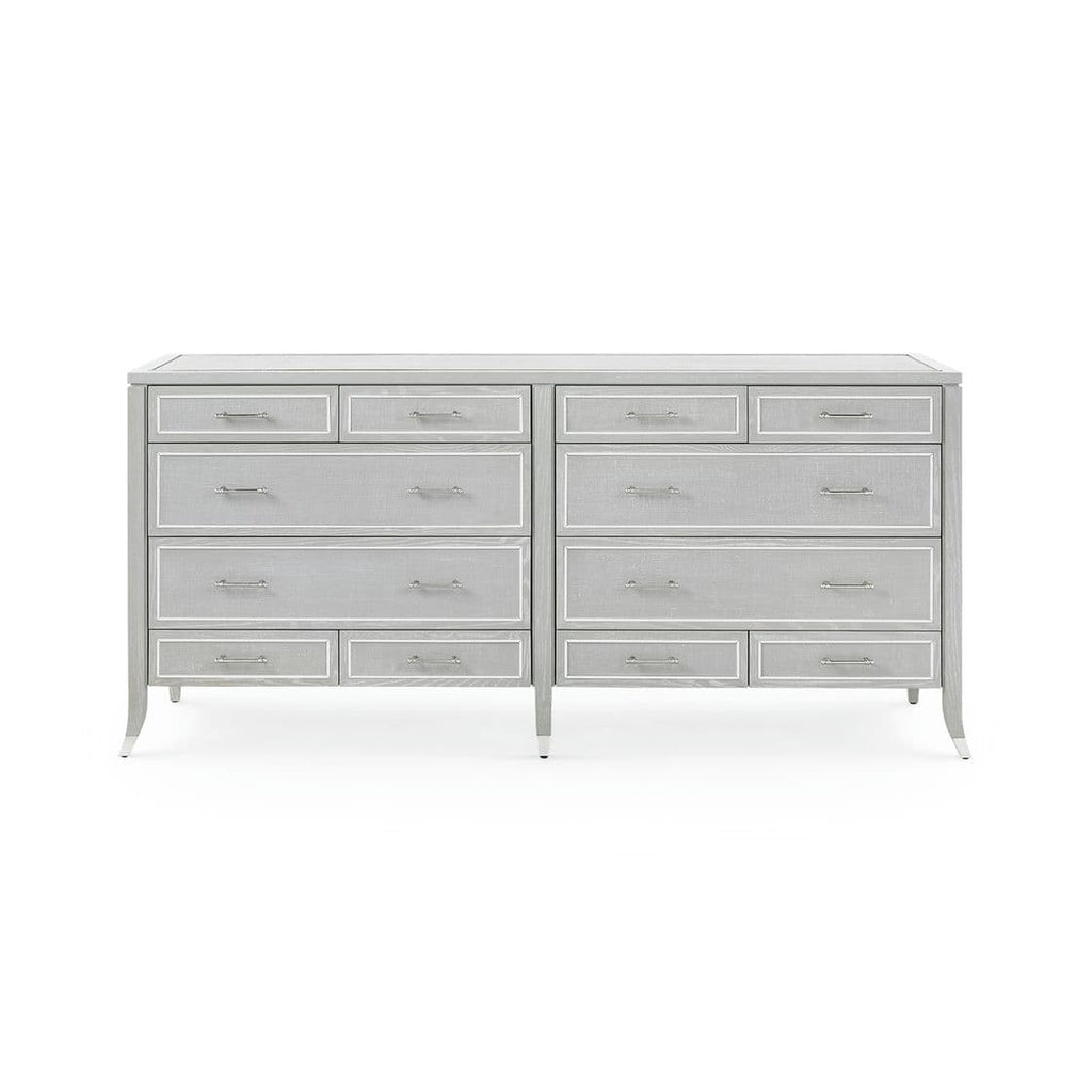 Paulina 12-Drawer - Soft Gray