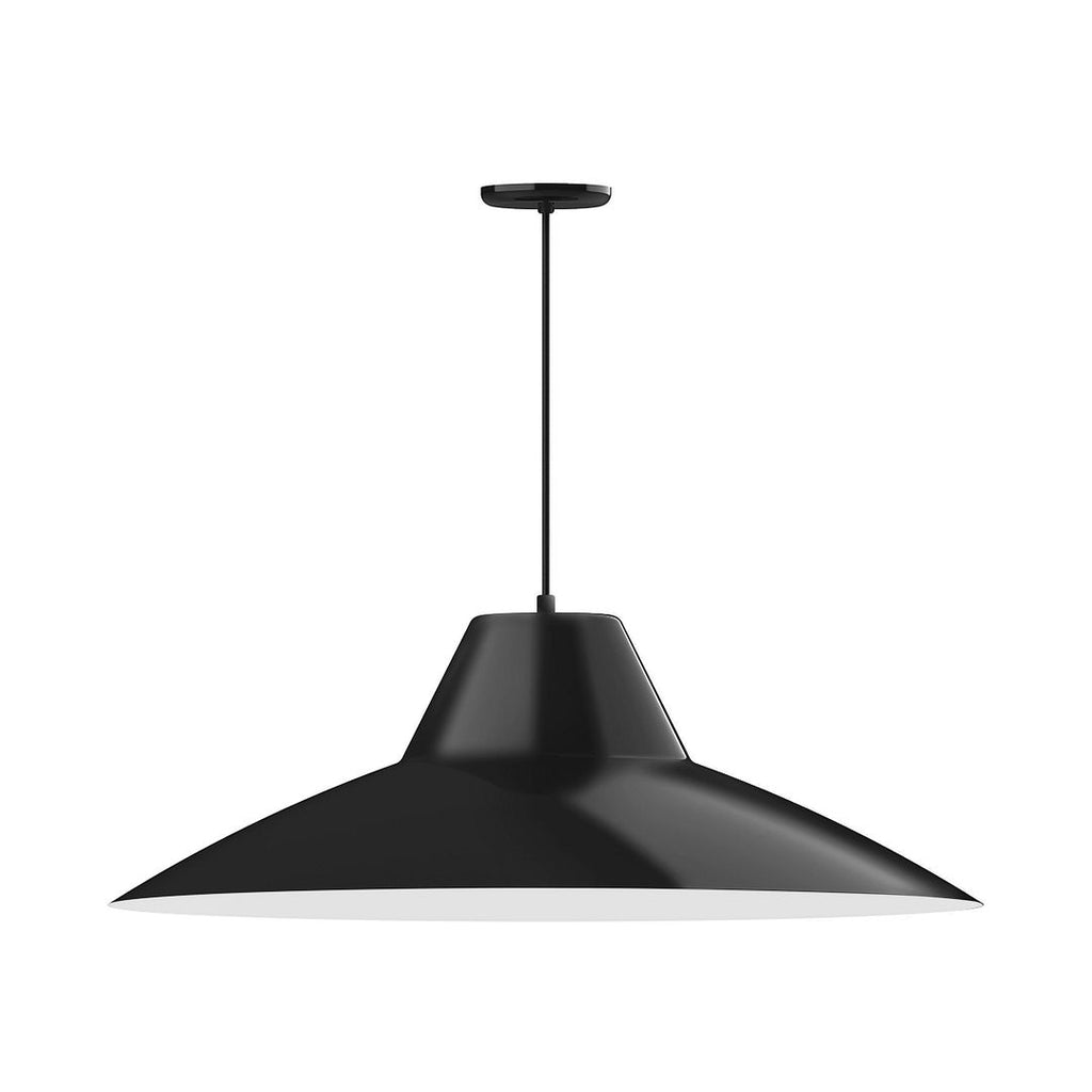 36" Xl Choices Angle Shade, Medium Base, Black Cord With Canopy, Black - PEB204-41-44