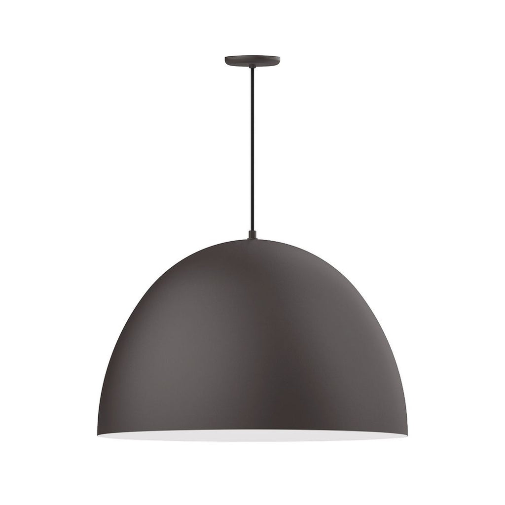 30" Xl Choices Deep Dome Shade, Medium Base, Black Cord With Canopy, Bronze Matte - PEB214-57-44