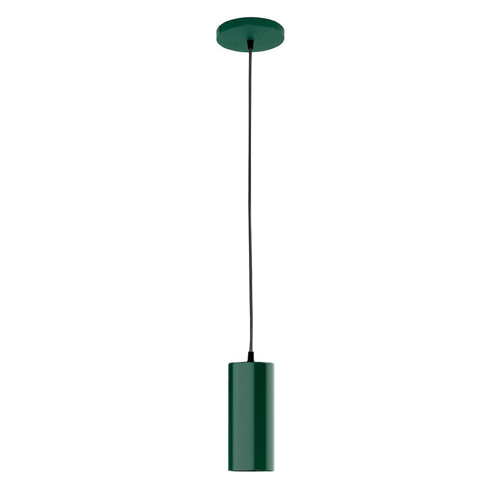 3.5" J-Series Shade, Black Cord With Canopy, Forest Green - PEB418-42