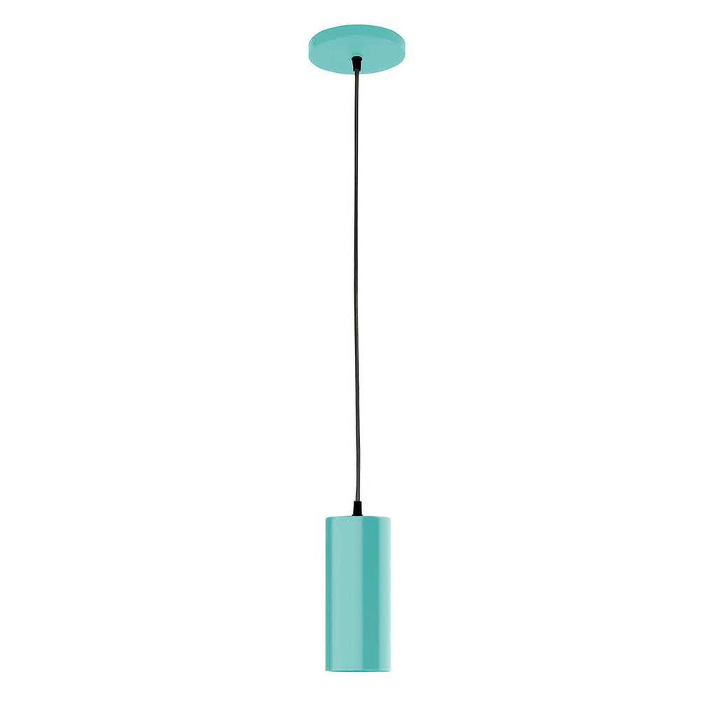 3.5" J-Series Shade, Black Cord With Canopy, Sea Green - PEB418-48