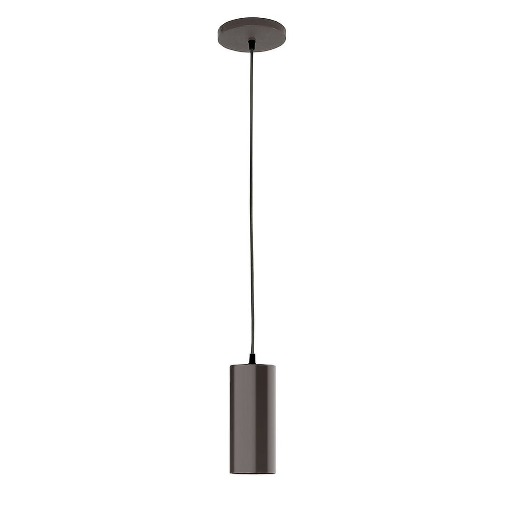 3.5" J-Series Shade, Black Cord With Canopy, Architectural Bronze - PEB418-51