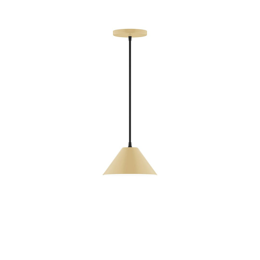 8" Axis Mini Cone Pendant, Ivory - PEB421-17