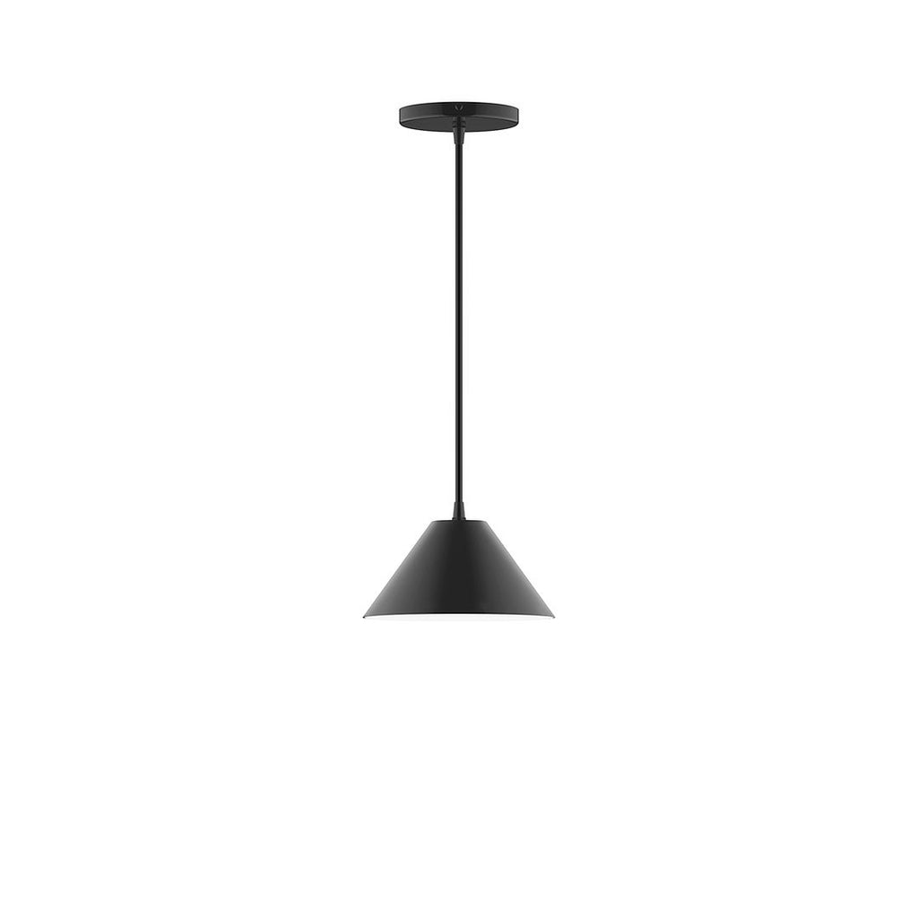 8" Axis Mini Cone Pendant, Black - PEB421-41