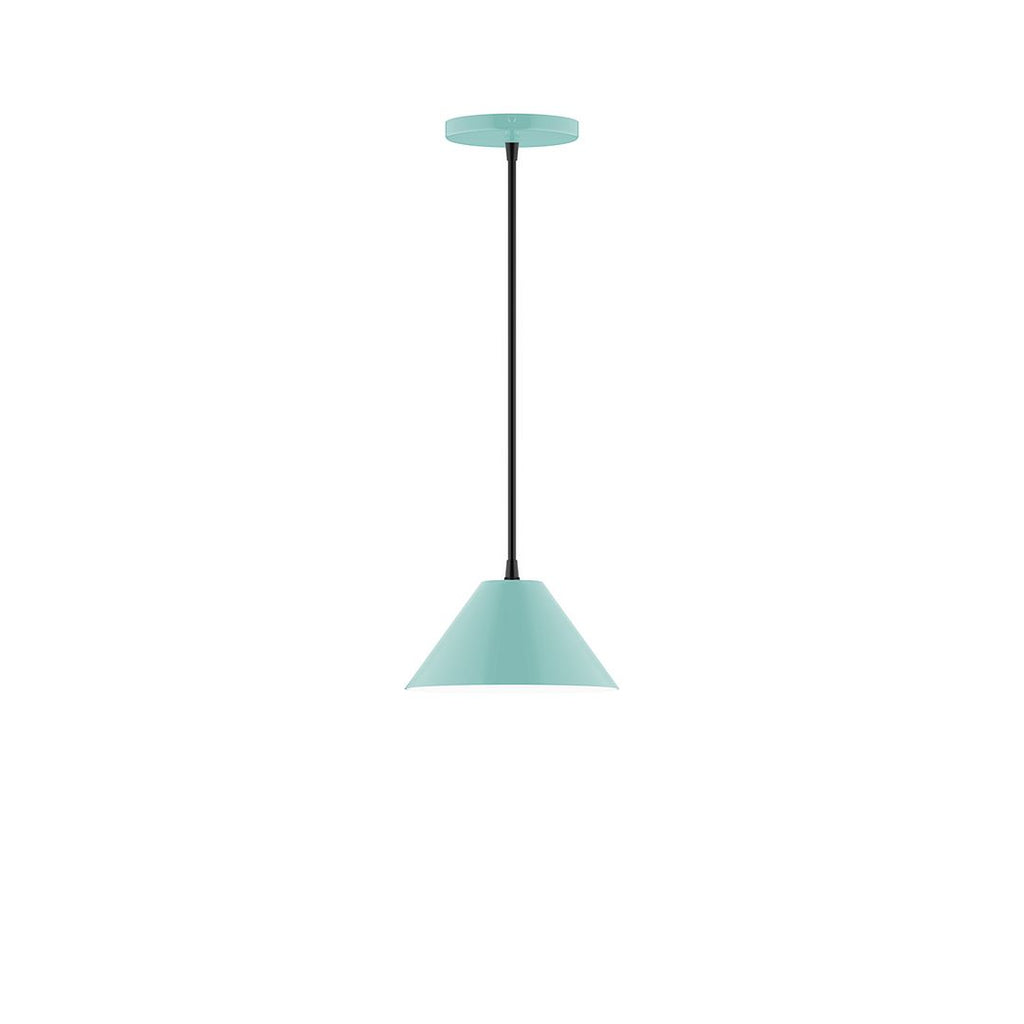 8" Axis Mini Cone Pendant, Sea Green - PEB421-48