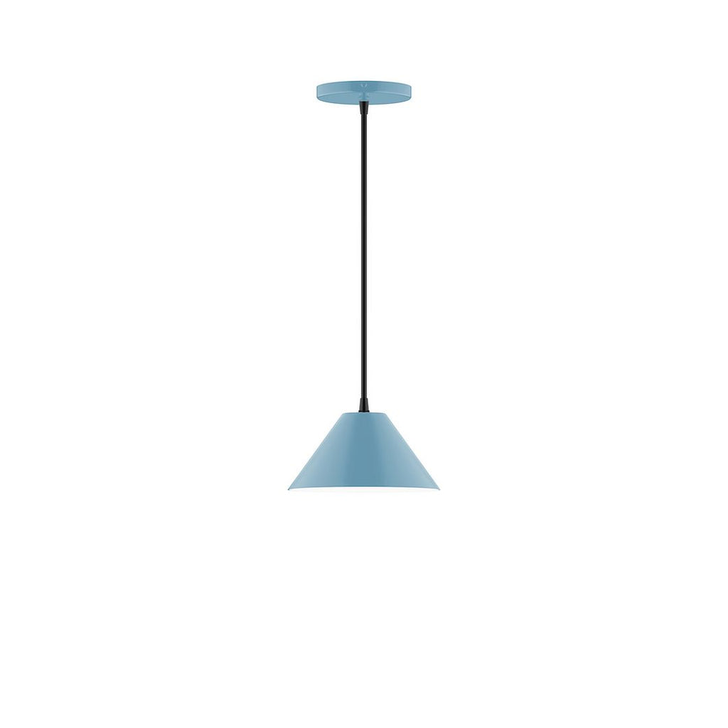 8" Axis Mini Cone Pendant, Light Blue - PEB421-54