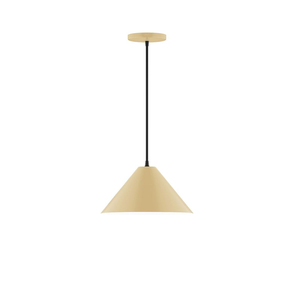 12" Axis Cone Pendant, Ivory - PEB422-17