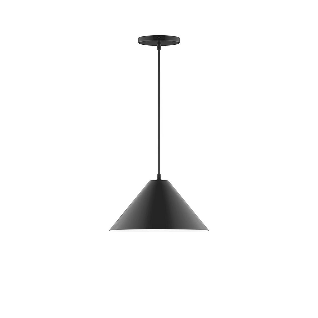 12" Axis Cone Pendant, Black - PEB422-41