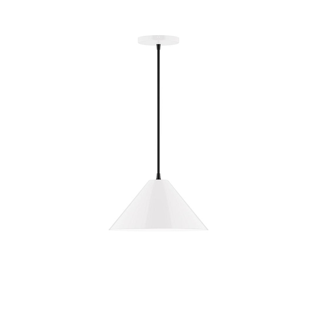 12" Axis Cone Pendant, White - PEB422-44