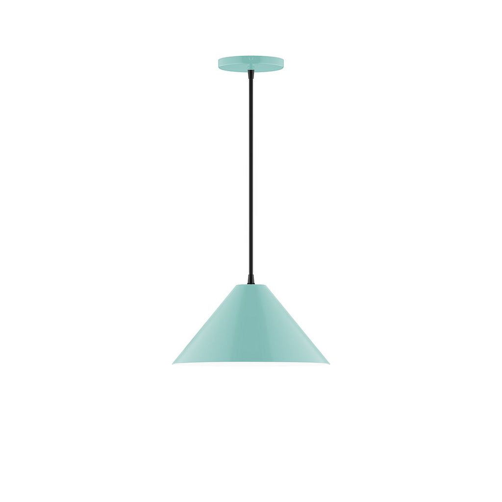 12" Axis Cone Pendant, Sea Green - PEB422-48