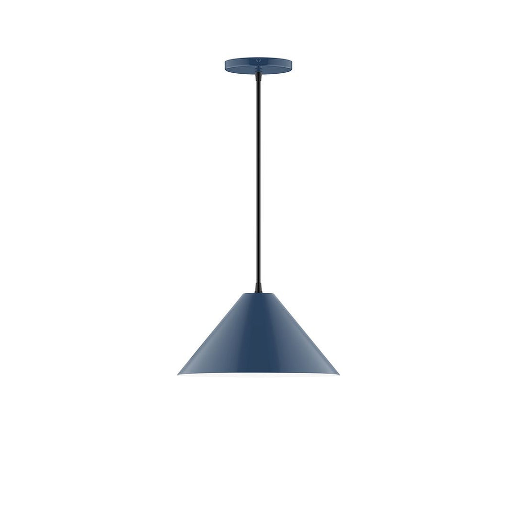 12" Axis Cone Pendant, Navy - PEB422-50