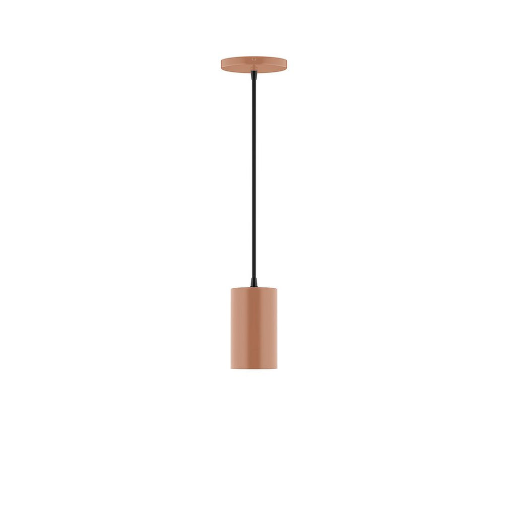 3.5" X 6" Axis Mini Cylinder Pendant, Terracotta - PEB425-19