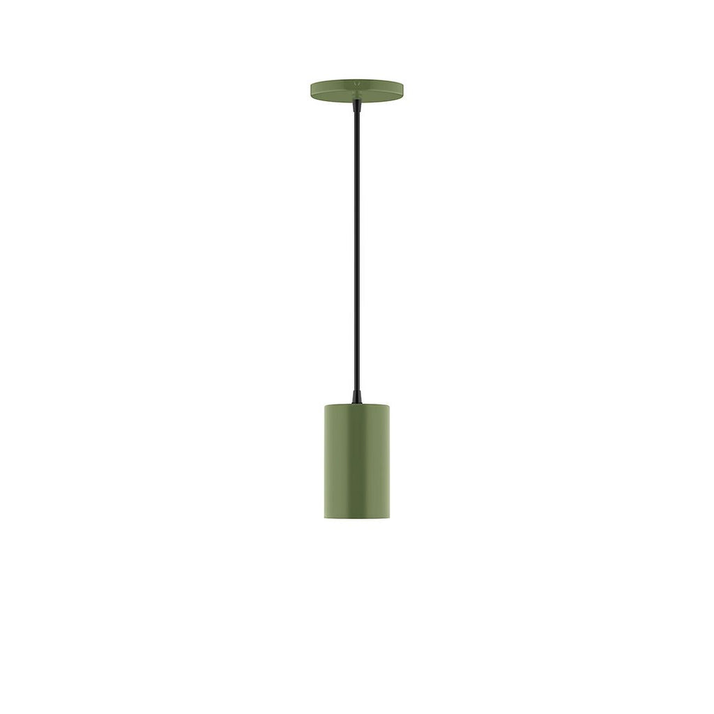 3.5" X 6" Axis Mini Cylinder Pendant, Fern Green - PEB425-22